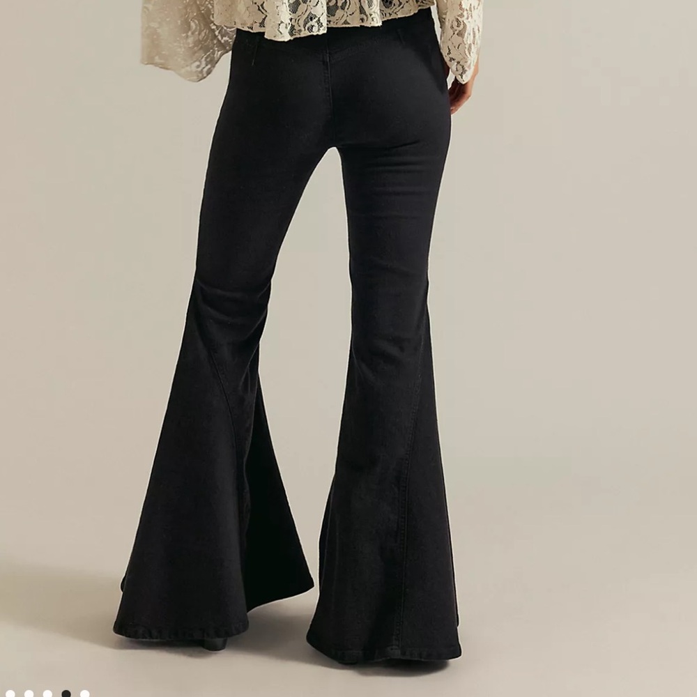 Free People Black Flare Pants